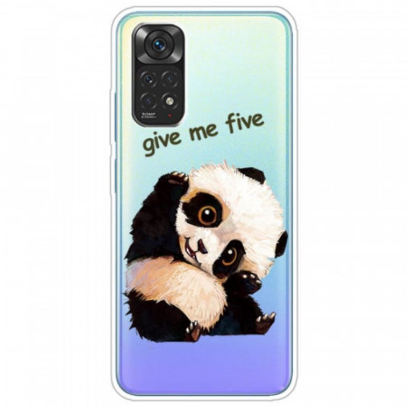 Cover Xiaomi Redmi Note 11 / 11S Sømløs Panda Giv Me Five