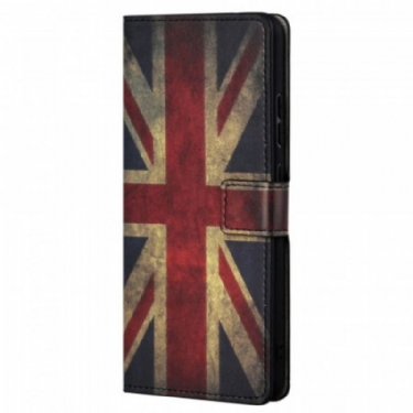 Flip Cover Xiaomi Redmi Note 11 / 11S Med Snor Englands Flag Med Snor