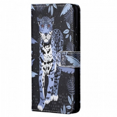 Flip Cover Xiaomi Redmi Note 11 / 11S Med Snor Strappy Leopard