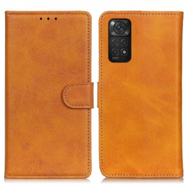 Flip Cover Xiaomi Redmi Note 11 / 11S Retro Mat Lædereffekt