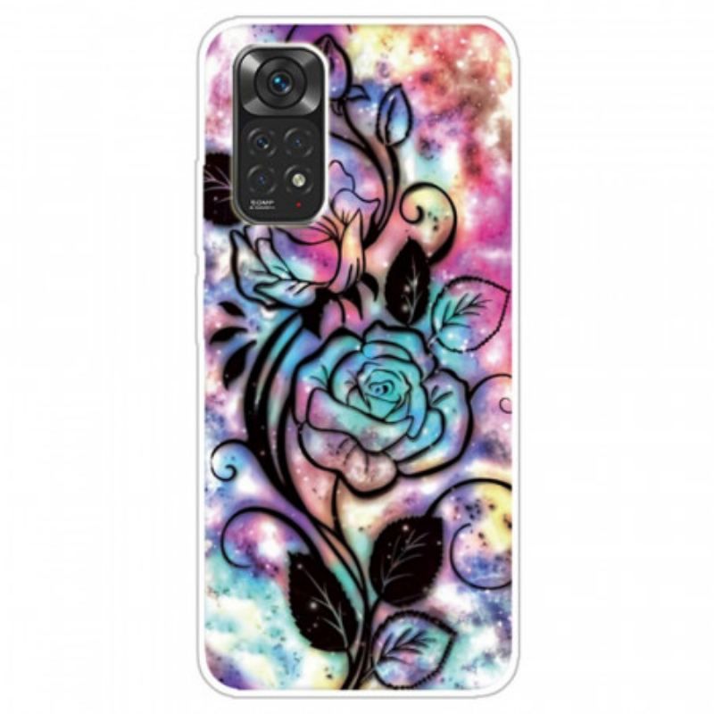 Mobilcover Xiaomi Redmi Note 11 / 11S Blomsterdesign