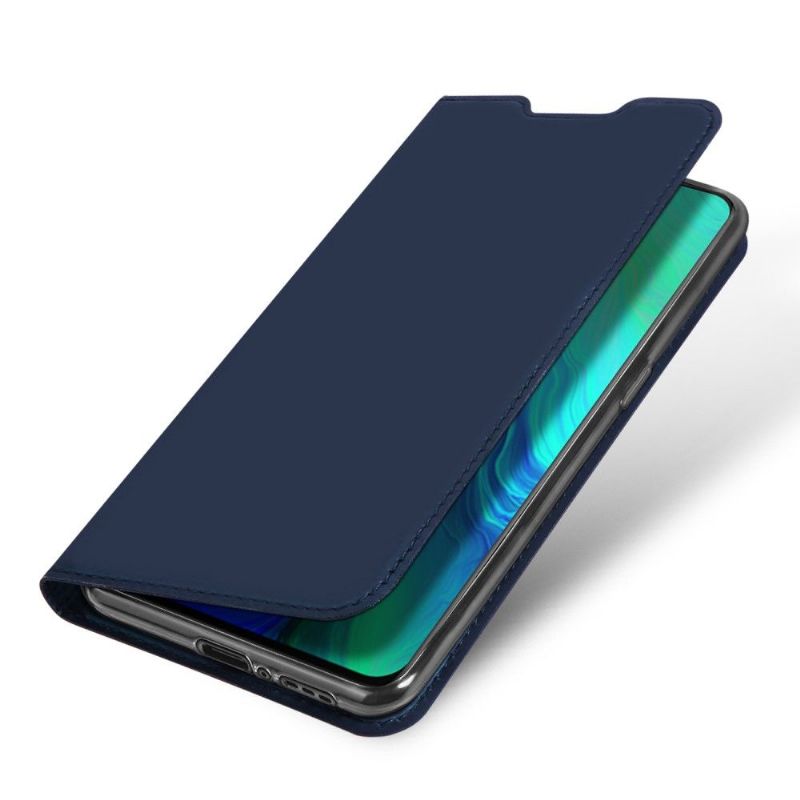 Flip Cover Oppo Reno 10x Zoom Business Imiteret Læder - Marineblå