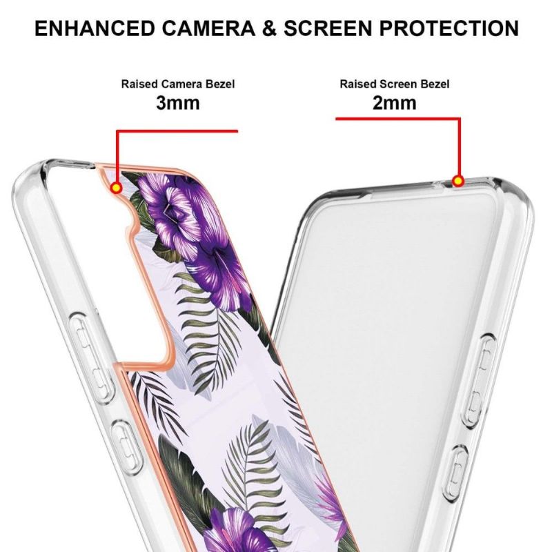 Cover Samsung Galaxy S22 Plus 5G Eksotiske Blomster