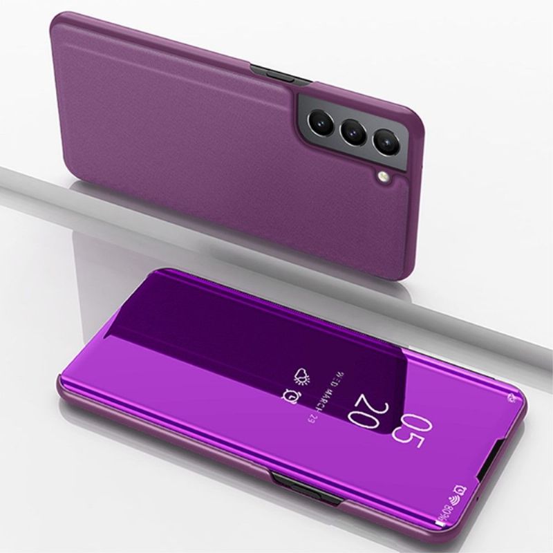 Cover Samsung Galaxy S22 Plus 5G Flip Cover Spejleffekt