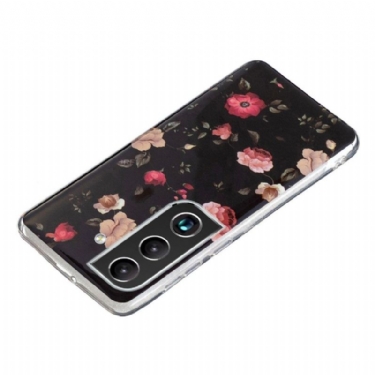 Cover Samsung Galaxy S22 Plus 5G Lysende Blomster