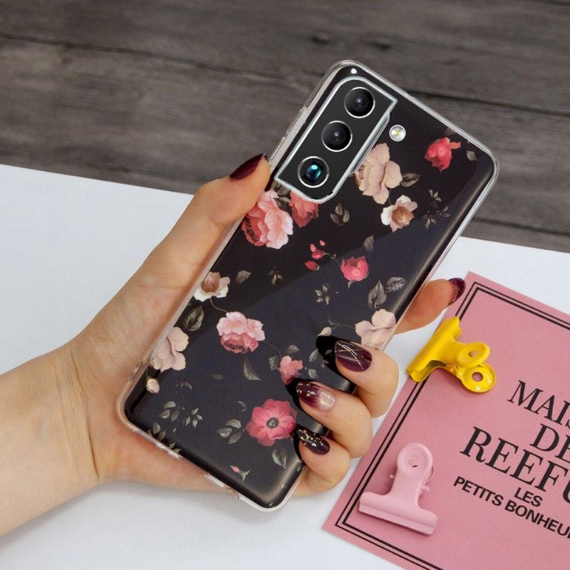 Cover Samsung Galaxy S22 Plus 5G Lysende Blomster