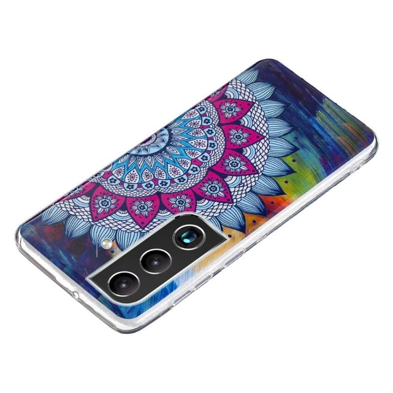 Cover Samsung Galaxy S22 Plus 5G Lysende Farverig Mandala