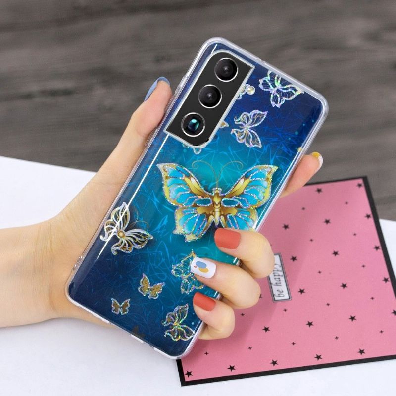 Cover Samsung Galaxy S22 Plus 5G Silikone Sommerfugle