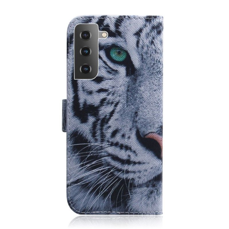 Etui Samsung Galaxy S22 Plus 5G Tigermønsterstøttefunktion