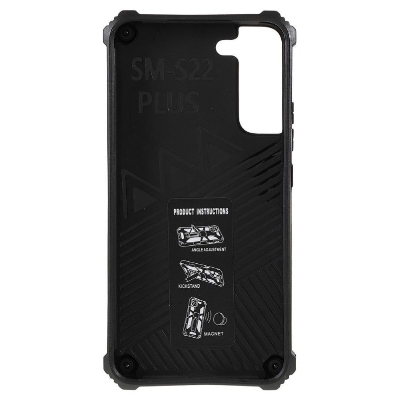 Mobilcover Samsung Galaxy S22 Plus 5G Militær Camouflage Support Funktion