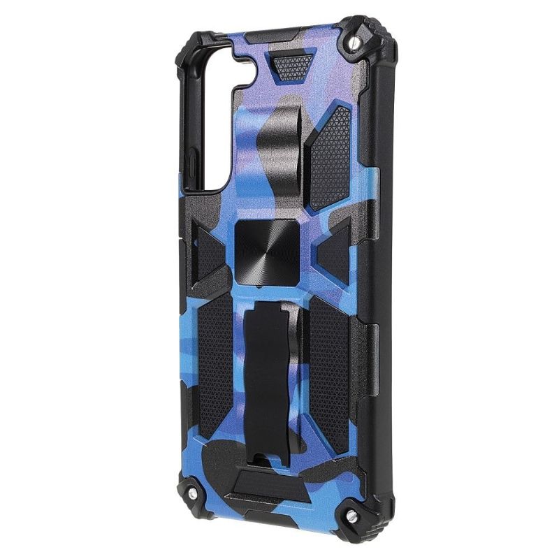 Mobilcover Samsung Galaxy S22 Plus 5G Militær Camouflage Support Funktion