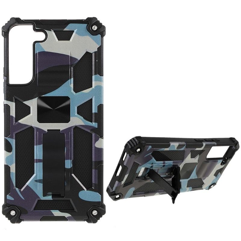 Mobilcover Samsung Galaxy S22 Plus 5G Militær Camouflage Support Funktion