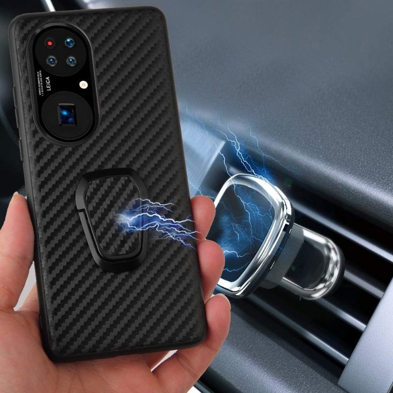 Cover Huawei P50 Pro Hemming Carbon Fiber Support Funktion