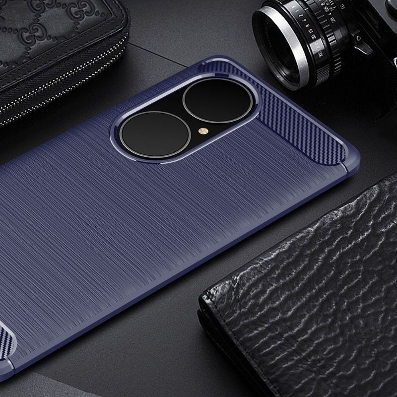 Cover Huawei P50 Pro Hemming Silikone Børstet Effekt