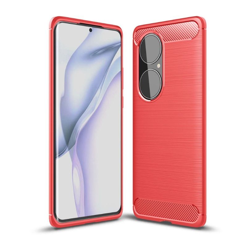 Cover Huawei P50 Pro Hemming Silikone Børstet Effekt