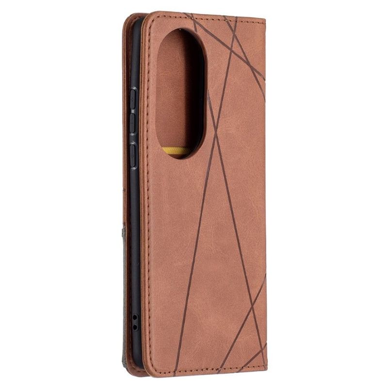 Flip Cover Huawei P50 Pro Anti-fald Célinia Style Læder Kortholder