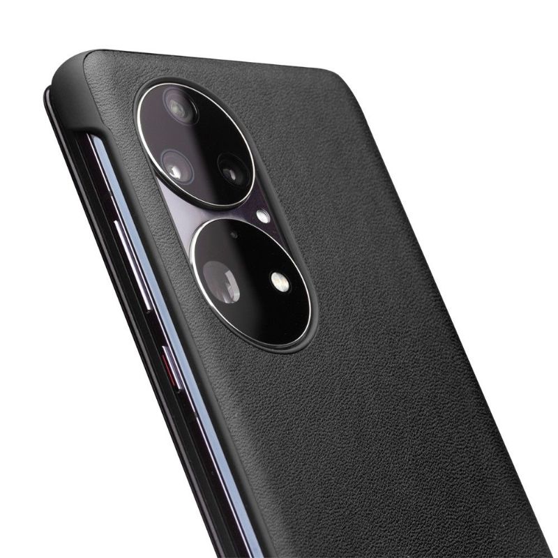 Flip Cover Huawei P50 Pro Anti-fald Læder Cover Lædervindue