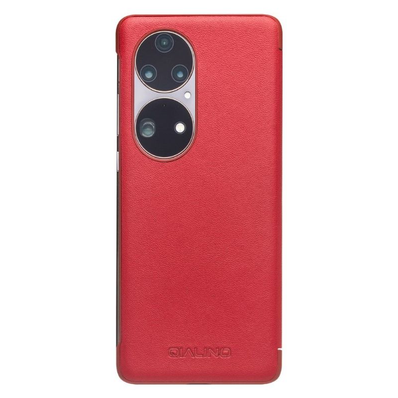 Flip Cover Huawei P50 Pro Anti-fald Læder Cover Lædervindue