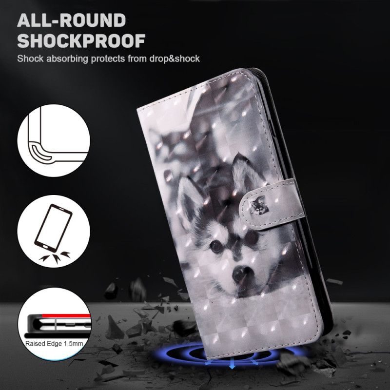 Flip Cover Poco C61 Husky Med Rem