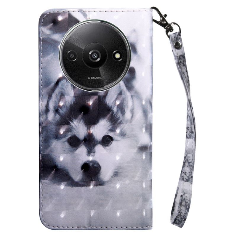 Flip Cover Poco C61 Husky Med Rem