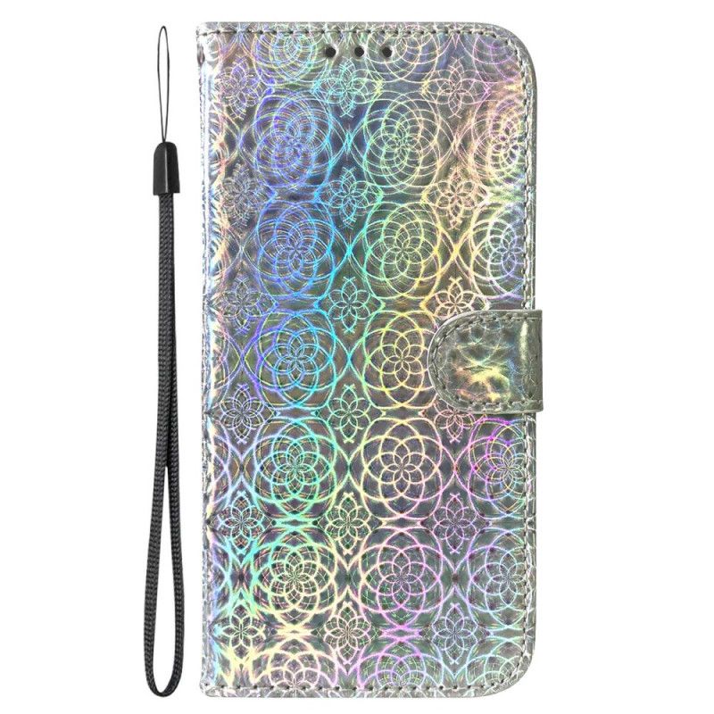 Flip Cover Poco C61 Strappy Disco Style