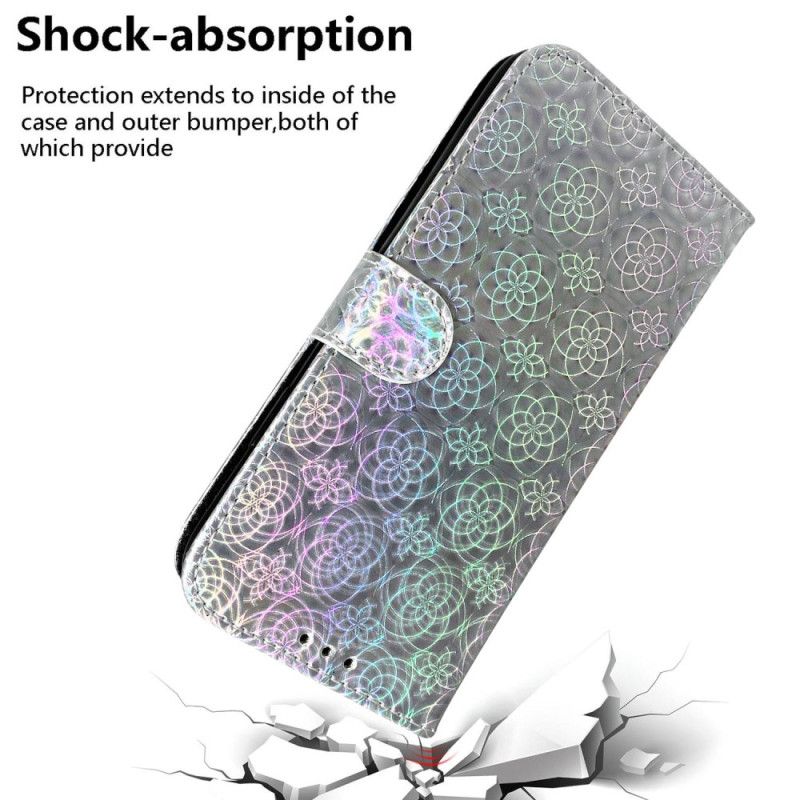 Flip Cover Poco C61 Strappy Disco Style