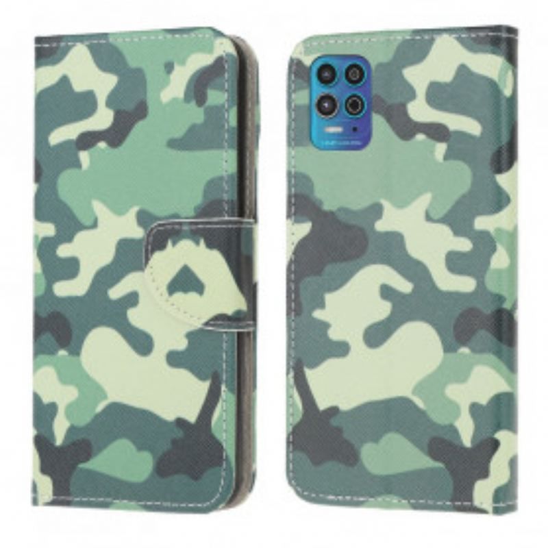 Flip Cover Moto G100 Militær Camouflage