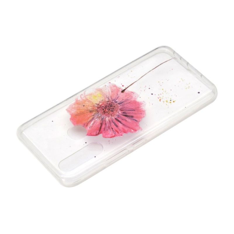 Cover Huawei P40 Lite E Gennemsigtig Blomst