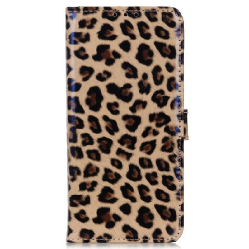 Flip Cover Xiaomi Redmi Note 12 4G Leopard Hud Effekt