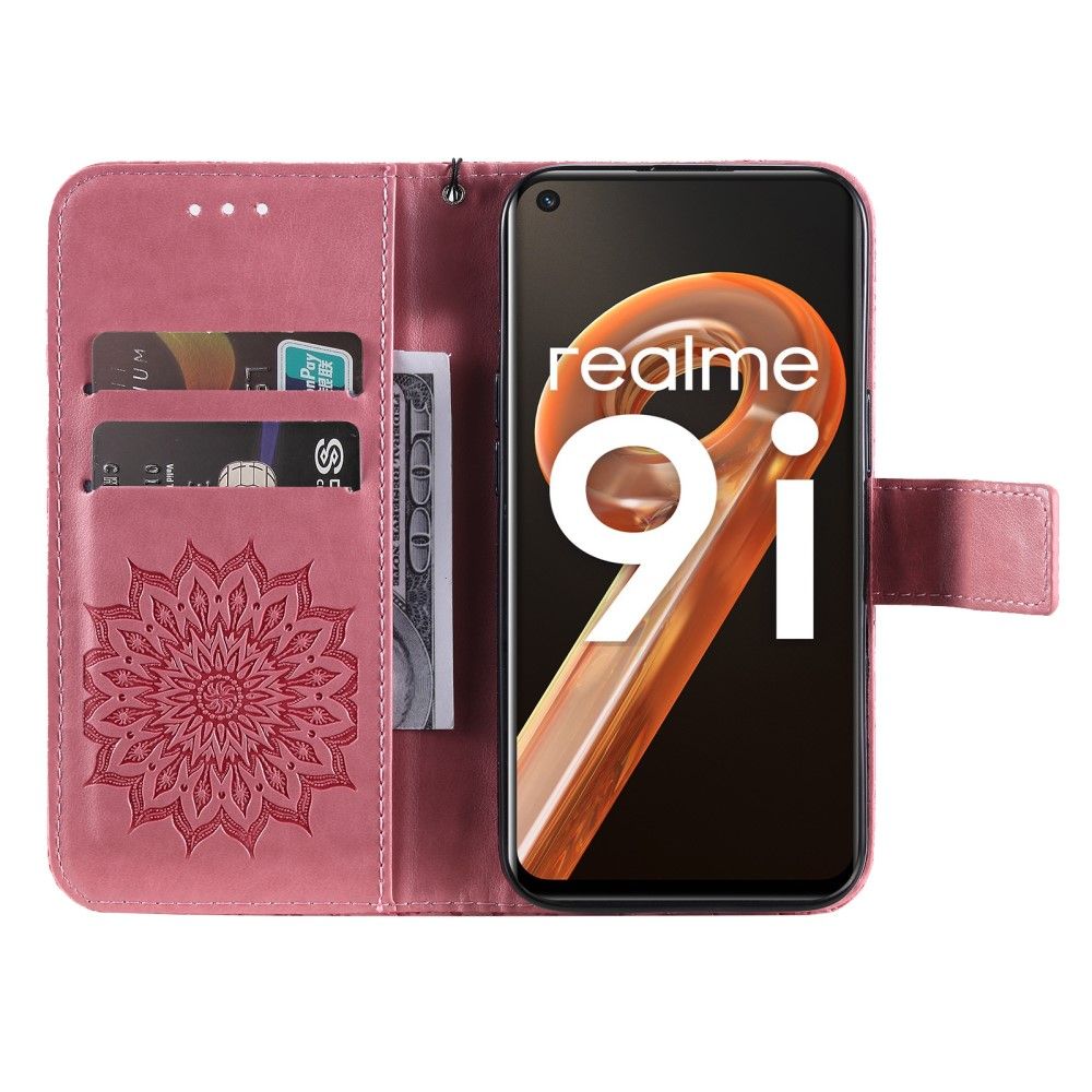 Flip Cover Realme 9i Med Snor Solsikke