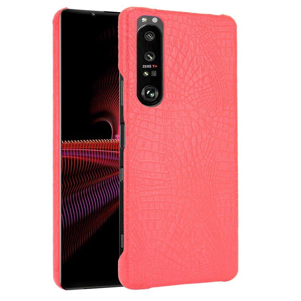 Cover Sony Xperia 1 III Croc Skin Effekt