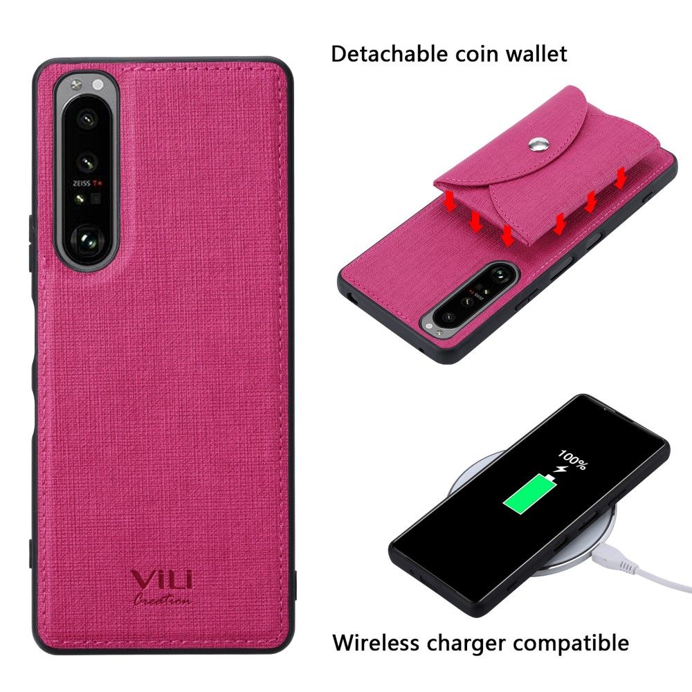 Cover Sony Xperia 1 III Vili Cross Magnetkortholder