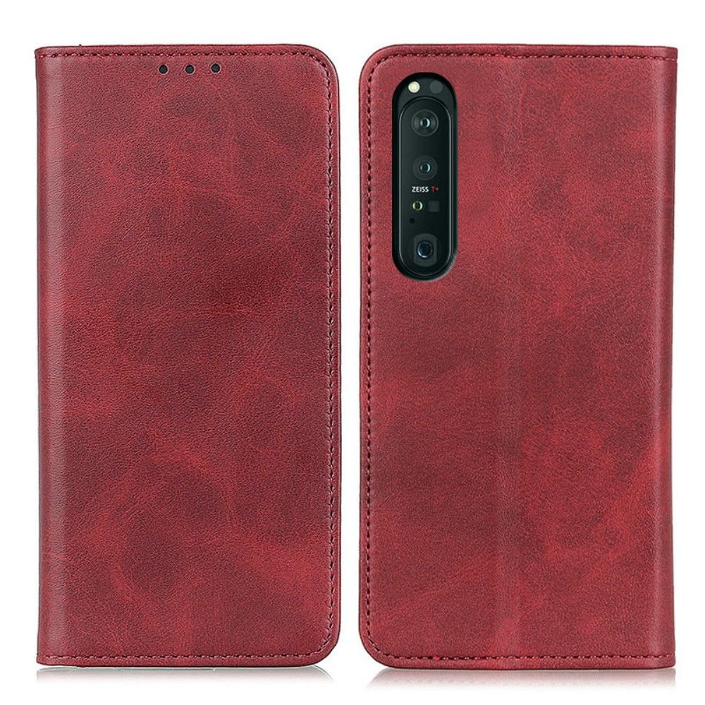 Flip Cover Sony Xperia 1 III Anti-fald Læder Cover Simone Aged