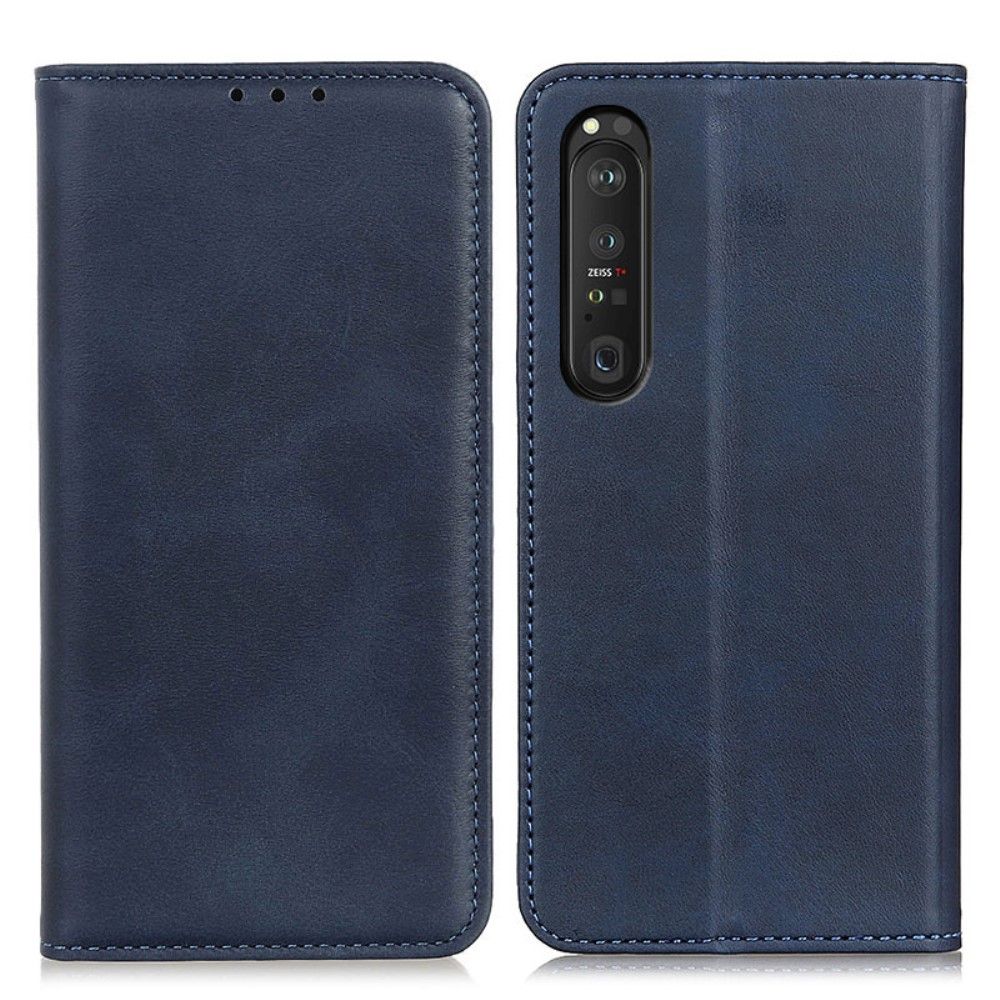 Flip Cover Sony Xperia 1 III Anti-fald Læder Cover Simone Aged