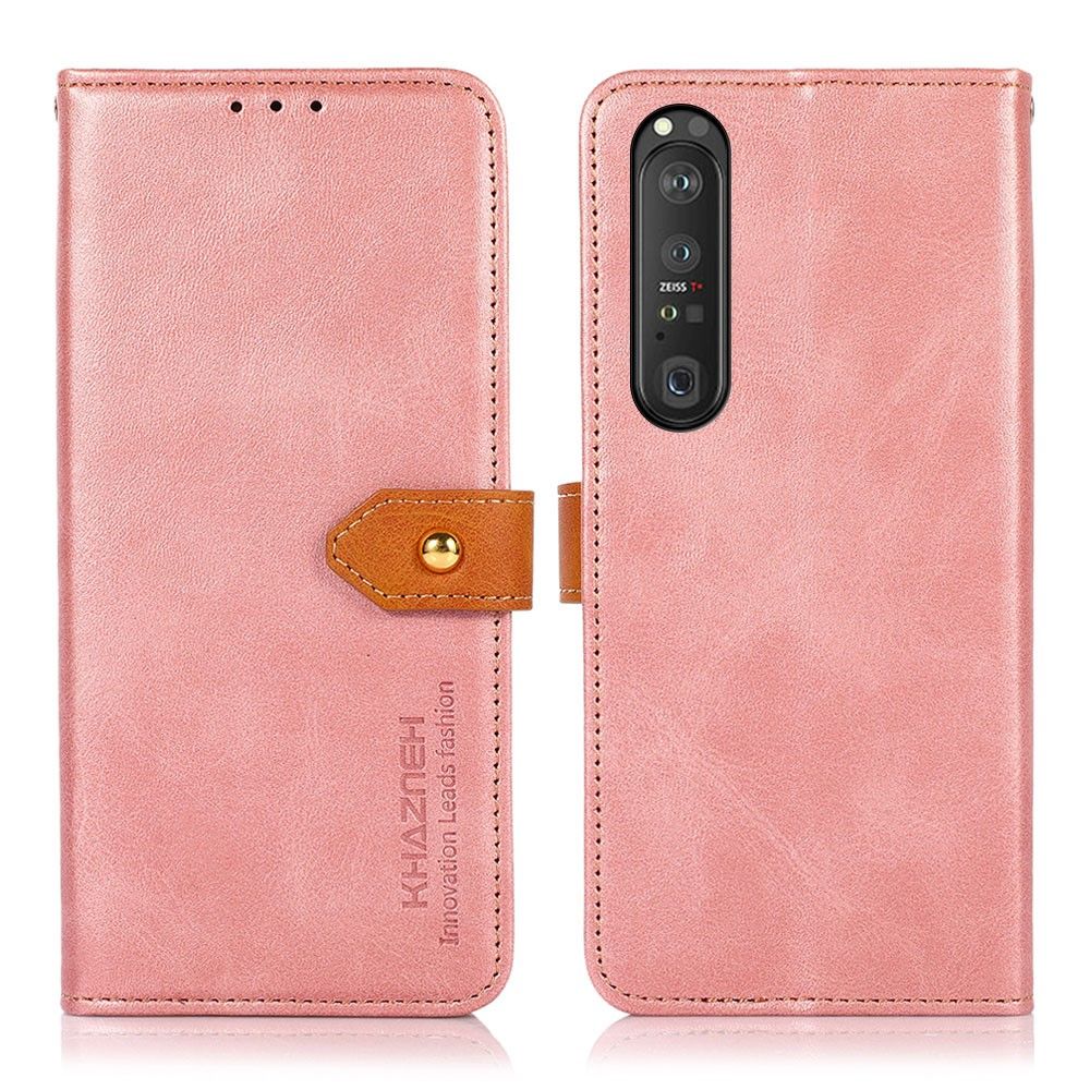 Flip Cover Sony Xperia 1 III Khazneh Bicolor Imiteret Læder