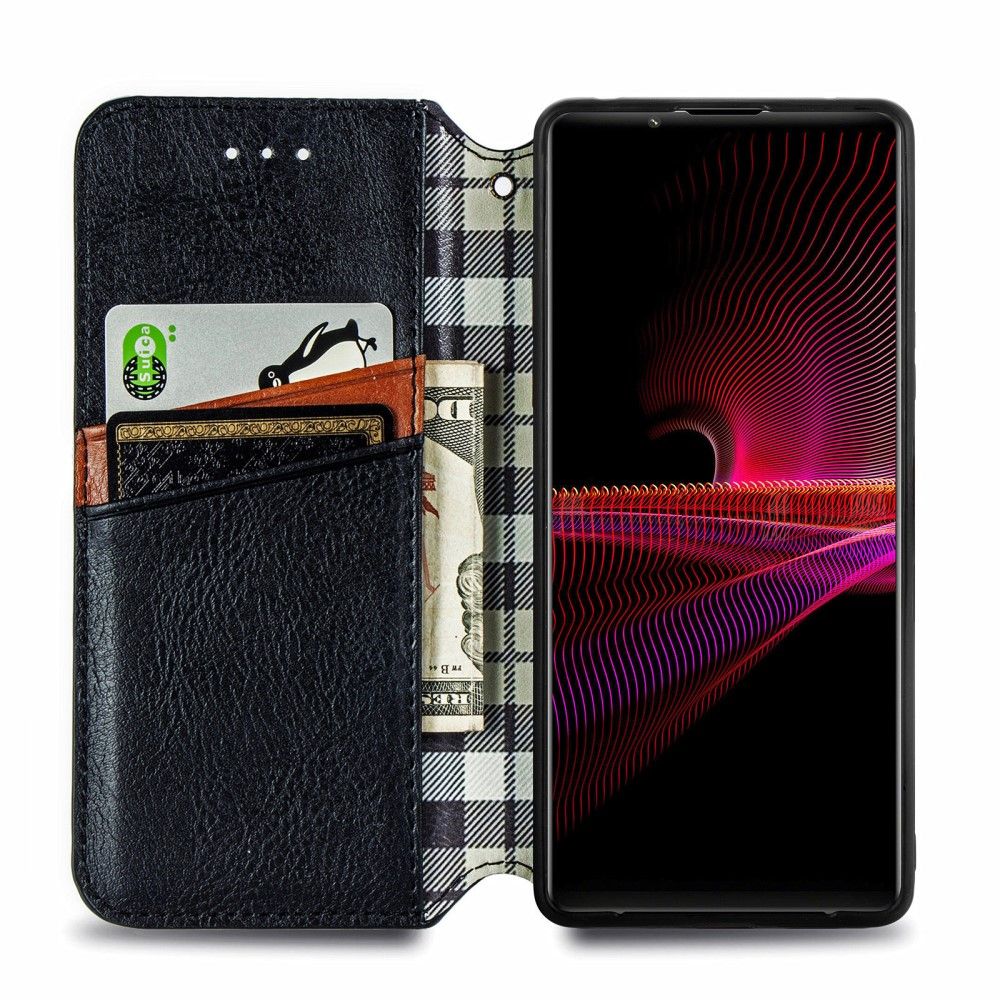 Flip Cover Sony Xperia 1 III Kub Design Kortholder