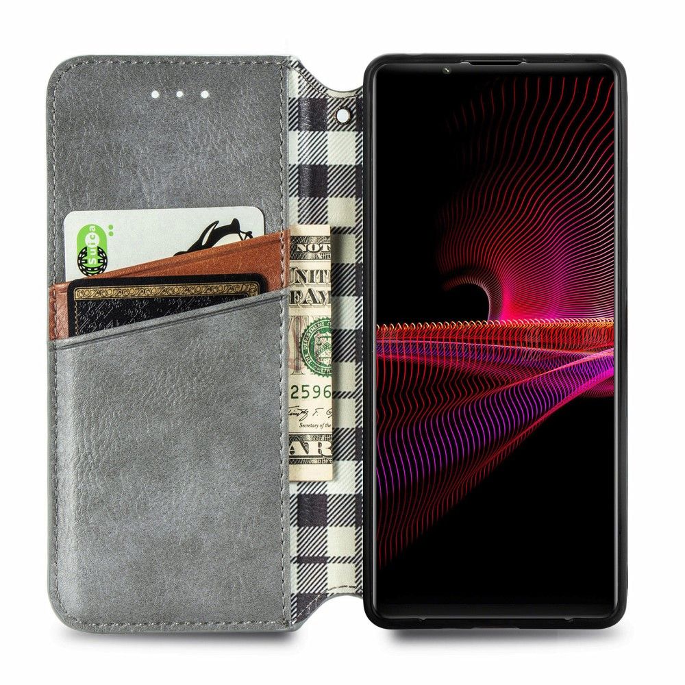 Flip Cover Sony Xperia 1 III Kub Design Kortholder