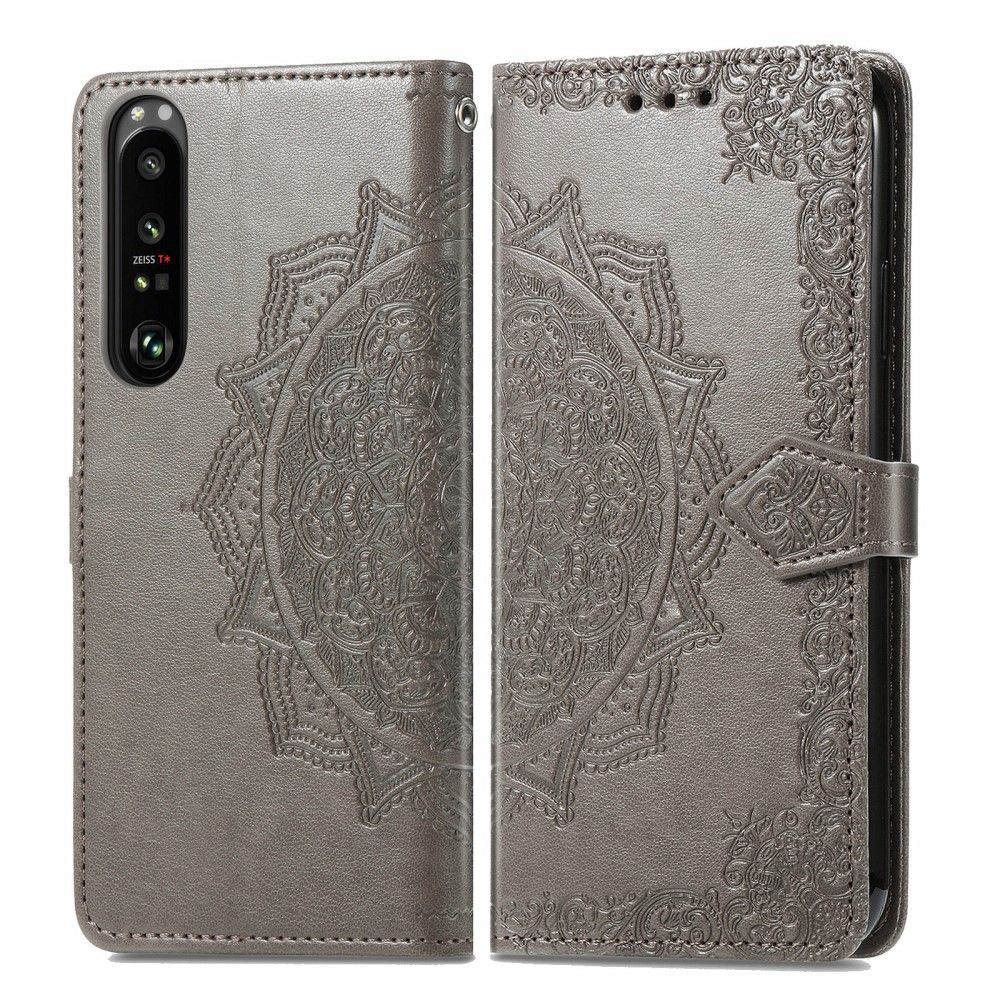 Flip Cover Sony Xperia 1 III Relief Mandala