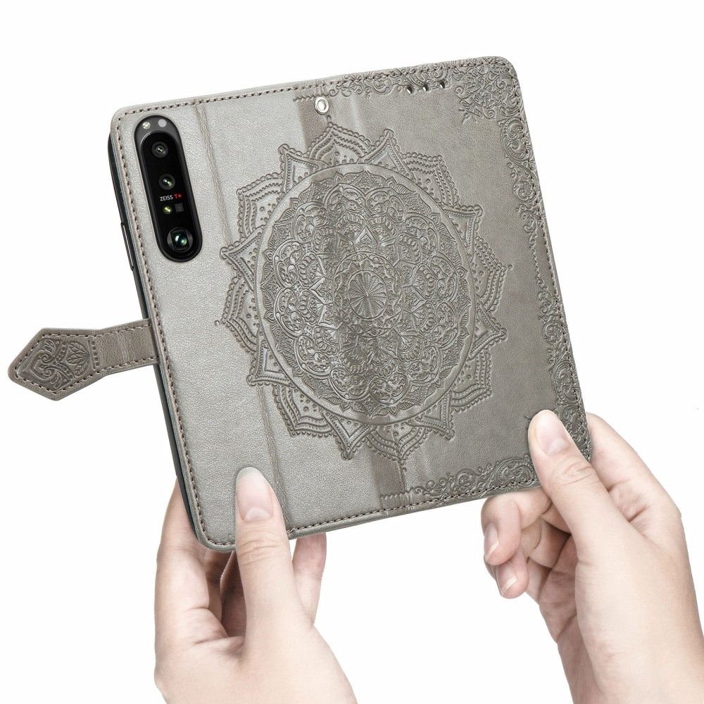 Flip Cover Sony Xperia 1 III Relief Mandala