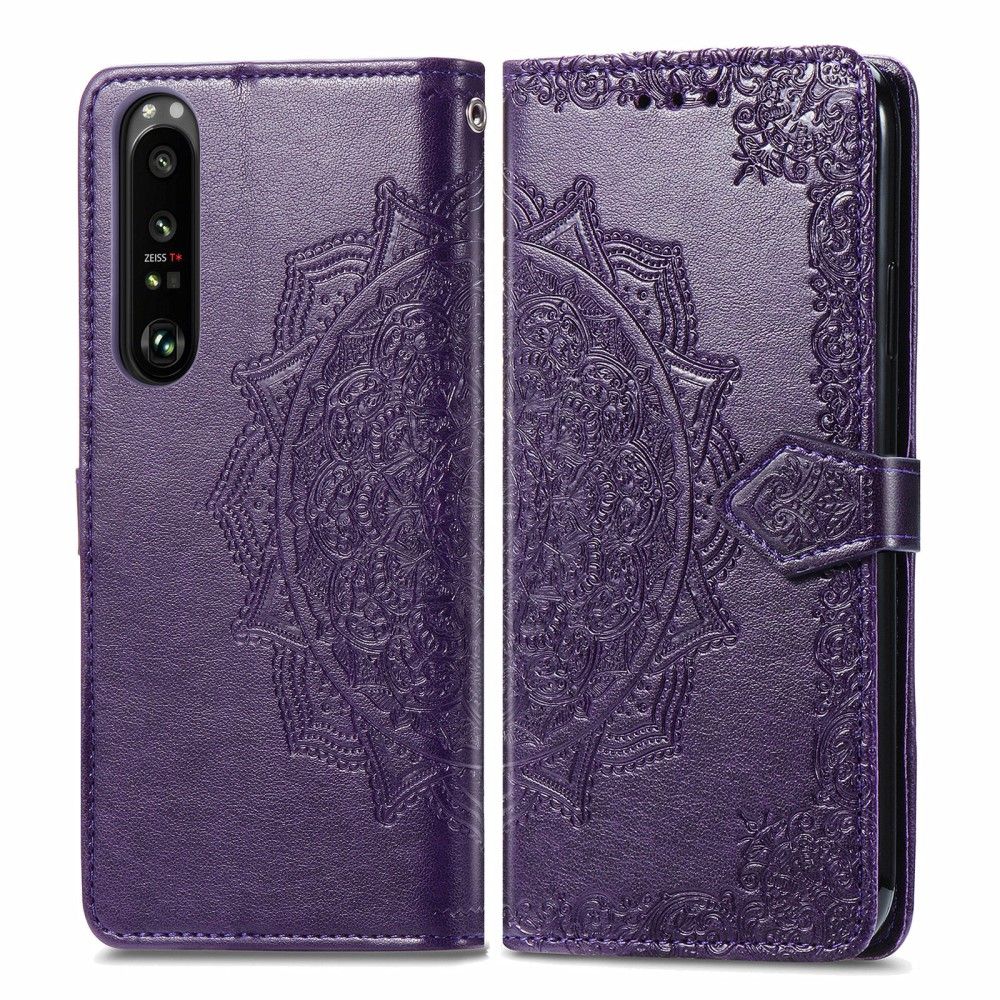 Flip Cover Sony Xperia 1 III Relief Mandala