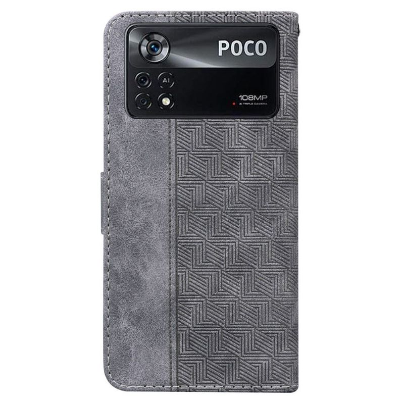 Case Poco X4 Pro 5G Flip Cover Foliostriber I Imiteret Læder