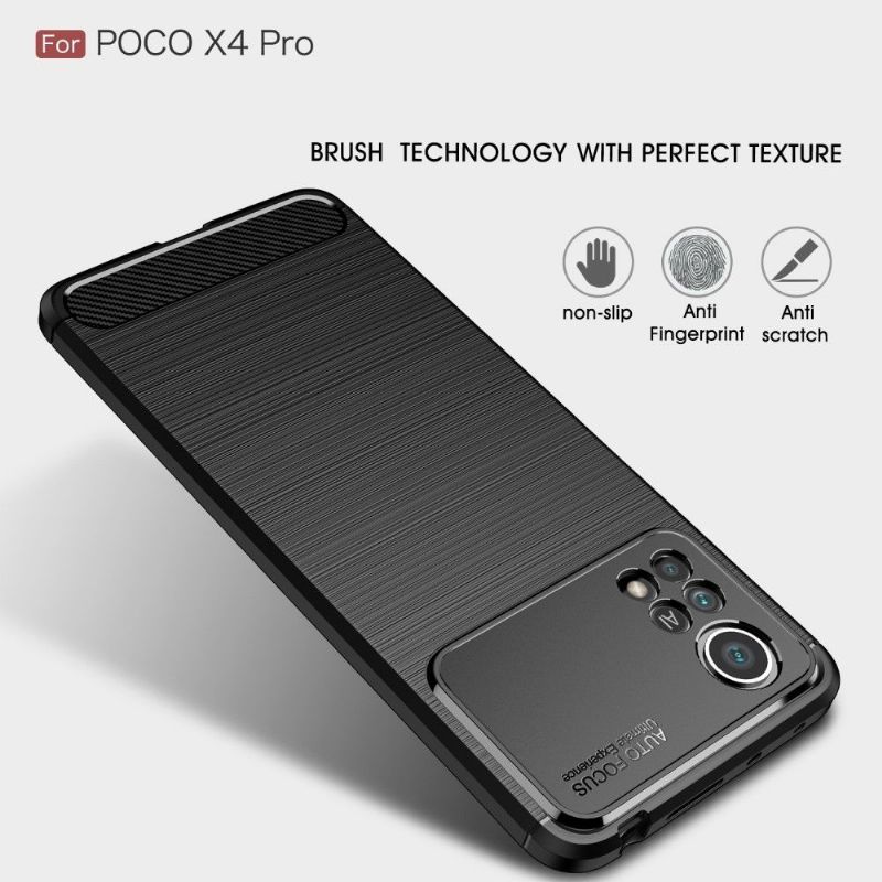 Cover Poco X4 Pro 5G Fleksibel Børstet Effekt