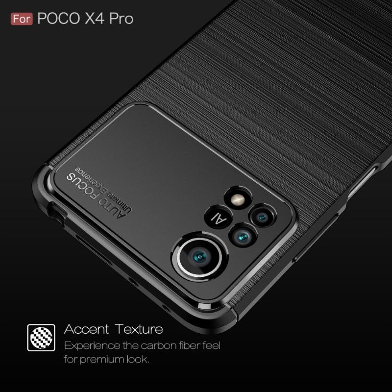 Cover Poco X4 Pro 5G Fleksibel Børstet Effekt