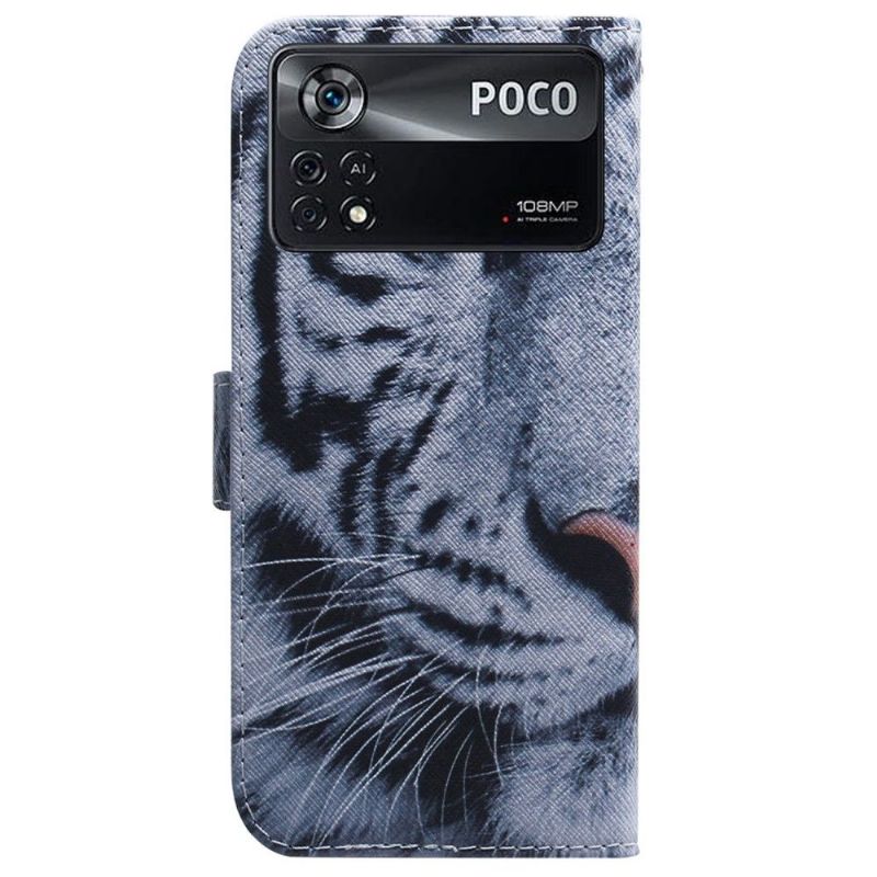 Etui Poco X4 Pro 5G Anti-fald Hvid Tiger