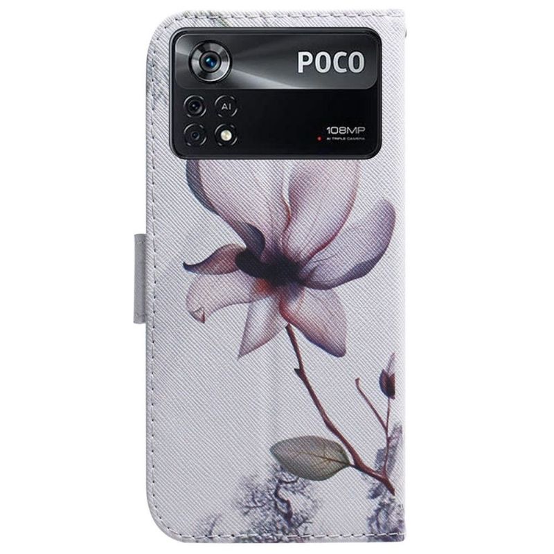 Etui Poco X4 Pro 5G Hemming Vild Blomst