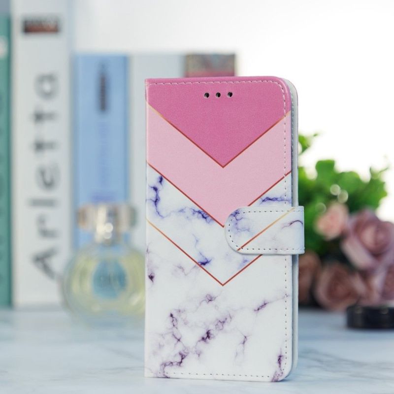 Flip Cover Poco X4 Pro 5G Anti-fald Marmorgeometri