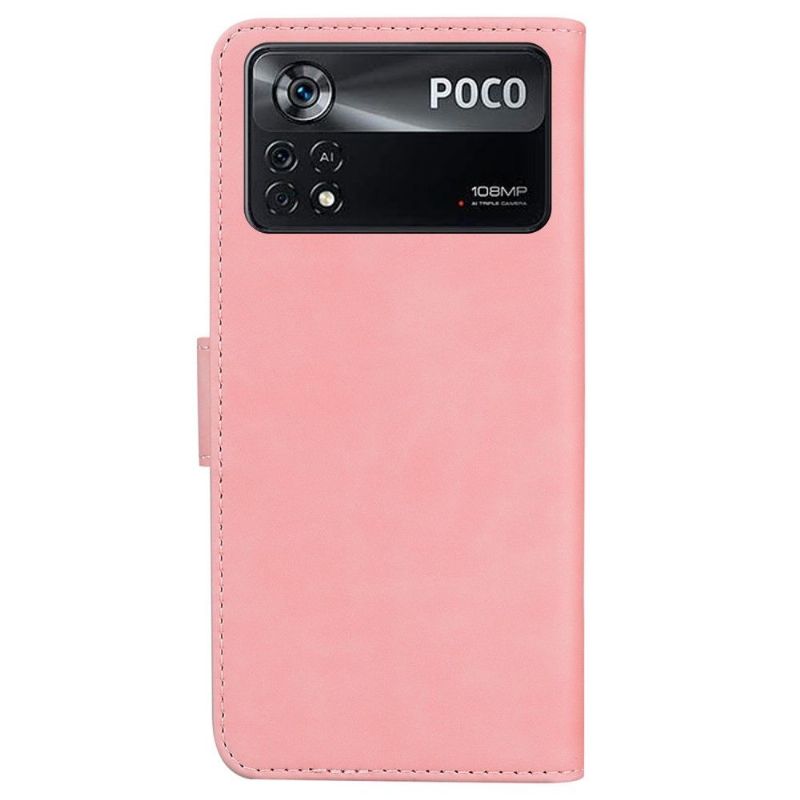 Flip Cover Poco X4 Pro 5G Beskyttelsessæt Farverig Sommerfuglebeskyttelse