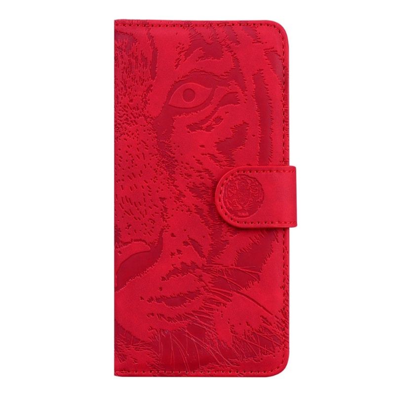 Flip Cover Poco X4 Pro 5G Hemming Præget Tiger