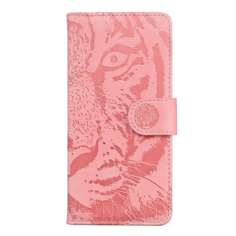 Flip Cover Poco X4 Pro 5G Hemming Præget Tiger