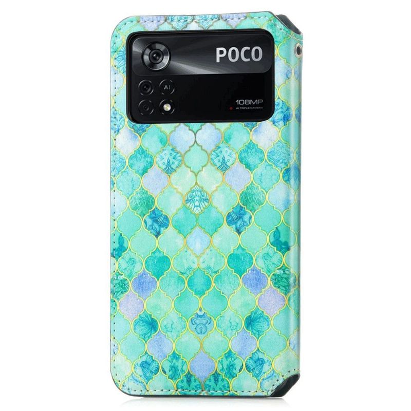 Flip Cover Poco X4 Pro 5G Læder Cover Arabisk Mønster Flip Flip